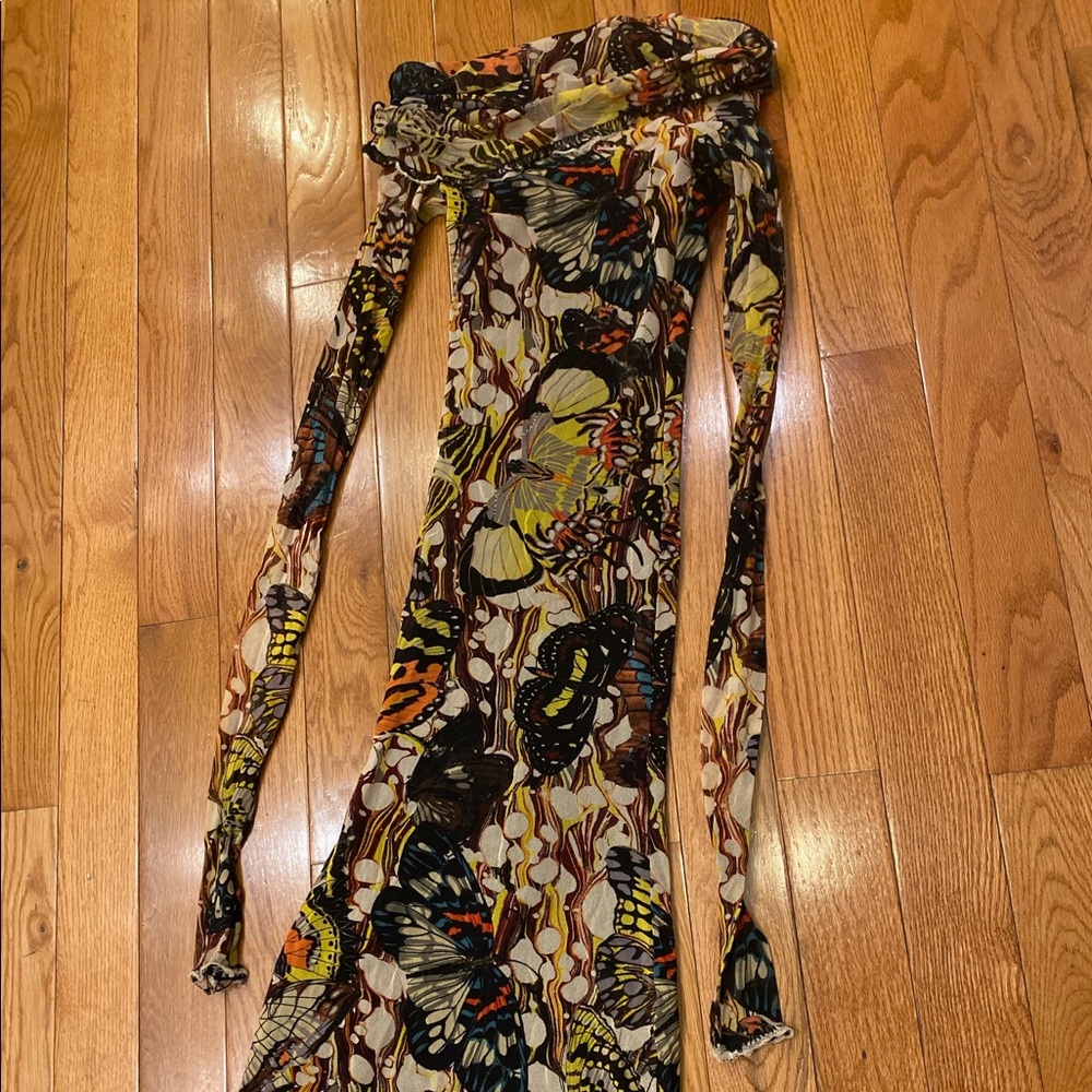 Jean Paul Gaultier Psychedelic Butterflies Mesh